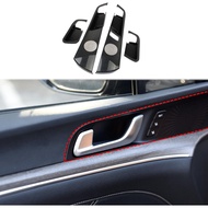 Korlot Carbon Fiber Style Interior Door Handle Cover Trim Accessories for KIA K5 EX/GT 2021-2025