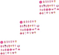 Abaodam 90 Pcs Diy Accessories Nail Art Flatback Bulk Crafts Bulk Earrings Pink Candy Nail Charm Pink Sweets Fingernail Kit Nail Art Kit Diy Handicraft Accessories Resin Manicure Donut