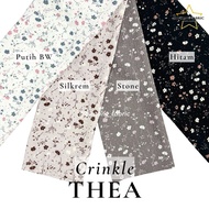 Crinkle Cringkle Fabric Material Thea Motif 0.5 meters