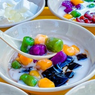 Five-colored Sweet Potato Jelly Cooked with 5 Flavors, Pandan Leaves, Japanese Potatoes, Purple Swee