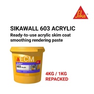 SIKAWALL 603 (1KG REPACKED) Acrylic Ready-to-use Acrylic Skim Coat Smoothing rendering paste