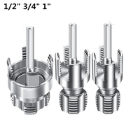 1/3PCS Internal and External Pipe Threading Tool Set 1/2inch 3/4inch 1inch PVC Pipe Threading Kit