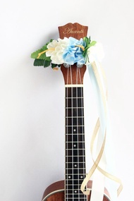 烏克麗麗配件 夏威夷熱帶花 緞帶 雞蛋花 烏克麗麗背帶