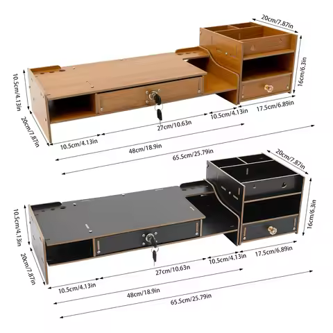 Modern Desktop Monitor Stand Monitor Riser Computer Monitor Booster Stand 17.5*20*16cm For Office An