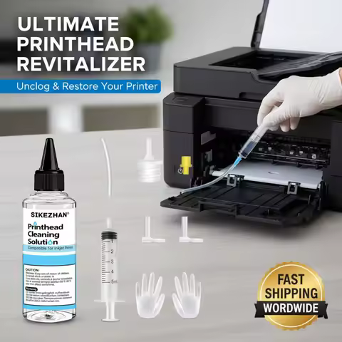 400mL Printhead Cleaning Kit for Epson HP Canon Brother, Universal Inkjet Printer Cleaner Solution, 