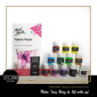 MONT MARTE Fabric Paint 12x20ml / Deco Textile 12 warna CAT LUKIS KHUSUS KAIN PERMANENT MENYERAP HAL
