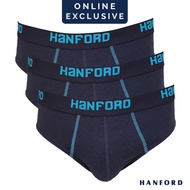 Hanford Men Regular Cotton Briefs OG Jazz - Forged Iron (3in1 Pack) S-4X Big Plus Size