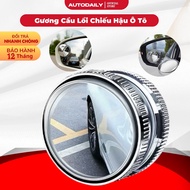 Combo of 2 Wide Angle Convex Mirrors Mounted to Rear Mirrors to Eliminate Blind Spots for Cars, Safe