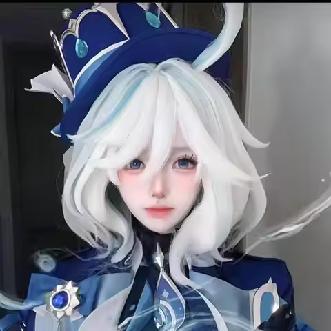 Furina Cosplay Wig Genshin Impact Focalors Cosplay Two Detachable Hairstyles Wig Long Short Hallowee