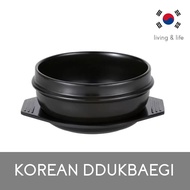 Korean Ddukbaegi Clay pot Earthenware Clay Pot with Tray /Hot clay pot with tray