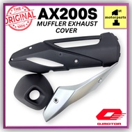 [100% ORI QJMOTOR] QJ AX200S AX 200 EXHAUST PIPE COVER MUFFLER PROTECTOR EKSOS COVER ORIGINAL