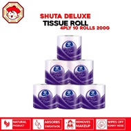 Shuta Deluxe 4D 4ply 10 rolls per pack 200g Tissue Roll Premium Quality