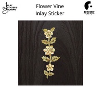 Flower Vine Headstock Inlay Sticker