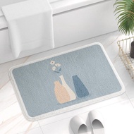 Morandi Shower Mat Microfiber Bathtub Side Floor semicircle Entrance Mats Toilet Pet Rugs Doormat Bathroom Tapis Salle De Bain