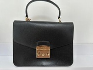 新年前清屋 黑色 FURLA 手抽手袋 斜孭手袋 Belt Bag 二用手袋 (9成半新) Made in Italy 意大利包包