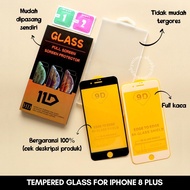 Tempered GLASS IPHONE 8 PLUS FULL SCREEN / SCREEN GUARD IPHONE 8 PLUS / ANTI-SCRATCH IPHONE 8 PLUS