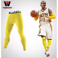 Tight Pants Men Running Triplewin Yellow