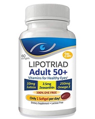 Lipotriad Adult 50+ Eye Vitamin and Mineral Supplement / American original product