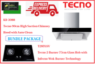 TECNO HOOD AND HOB BUNDLE PACKAGE FOR ( KD 3088 &amp; T 28TGSV ) / FREE EXPRESS DELIVERY