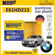 HENGST Oil Filter BMW X4 F26 Engine N20 N55 2013-2018 Penapis Minyak Enjin E61H D215 11 42 7 566 327
