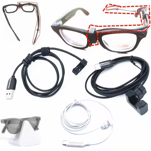 USB / Type-C Charging Cable support Direct Charge Without Case & Continuous Power for Ray-Ban Meta G