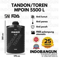 Toren Air Tangki Air Tandon Air Mpoin 5000 Liter 5500 Liter Murah Wave