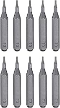 HARFINGTON 10pcs T3 Torx Screwdriver Bit 5/32" Hex Shank 28mm/1.1" Length Magnetic Star 6 Point Head
