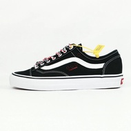 SEPATU VANS OLD SKOOL TAPERED DIY TRIPLE LACE BLACK WHITE