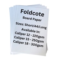 ⚽︎⭐ § ✼ ♞(Positivity) Foldcote Board Paper in 220gsm / 250gsm / 300gsm Fold Cote