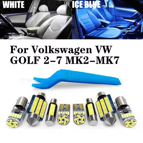 Car Interior LED Light For Volkswagen VW GOLF 2 3 4 5 6 7 MK2 MK3 MK4 MK5 MK6 MK7 Accessories Canbus