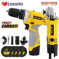 ชุดสุดคุ้ม!! DELTON สว่านไร้สาย สว่าน 28V 2 ระบบ Cordless Drill รุ่น PRO-S-28V Pro Series พร้อม DELT