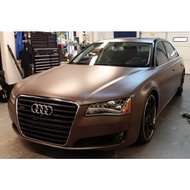 Matte Chrome brown Car Wrap Vinyl Film Satin gold 1 Roll Sticker for full Car wrap 1.52x18m Fast ship Low Price Quality