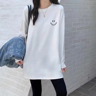 【WJZ】Women's Korean style fashionable round neck loose long sleeve top【6863】
