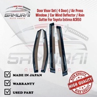 Toyota Estima ACR50 Door Visor Set ( 4 Door) / Air Press Window / Car Wind Deflector / Rain Gutter