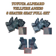 8 Seater Car Seat / Kusyen Kereta Toyota Alphard Vellfire ANH20 08-15 8 Seater Car Seat / Kusyen Ker