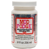 Plaid Mod Podge Mega Glitter Hologram - 8 oz (Intense Glitter Topcoat)