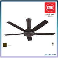 KDK Remote Ceiling Fan 5 Blade K14YZ-PBR (BROWN)