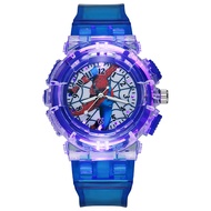 Spiderman Watch Luminous Luminous Plastic Cartoon Watch Boy Boy Quartz Watch 63k24