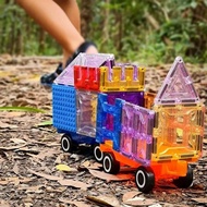 【MAGBLOX】美學磁力片 磁力車車 2pcs