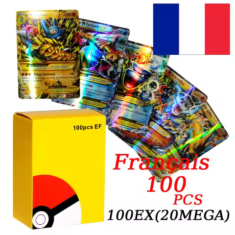 French Version Pokemon Cards VMAX V EX GX MEGA Carte Collection Battle Trainer Children's Christmas 