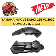 YAMAHA NVX V2 NMAX 155 V2 2020 COMBO 2 IN 1 SET  -  AIR FILTER + ENGINE COVER (CARBON)