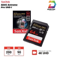Thẻ nhớ SDXC Sandisk Extreme Pro 64GB V30 U3 C10 UHS-I Chính Hãng