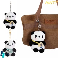 AINTP Cute Panda Keychain, Plush Doll, Cartoon PP Cotton Korean Style Car Key Ring Couple