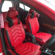 sarung jok mobil calya-sigra full set 3 baris jok depan sampai belakang bahan kulit sintetis tebal