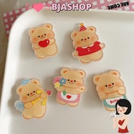 BJASHOP Butter Bear Hair Clip, Duckbill Clip Cartoon Fringe Clip, Cute Hair Clip Acrylic Hair Access