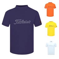 [Titleist] New Style Golf Men's Short-Sleeved Clothing Breathable Comfortable Quick-Drying Clothing 
