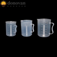 DONOVAN Measuring Cup Measuring Tool School Supplies 250/500/1000/ml Transparent Plastic Durable Measuring Cylinder