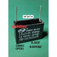 2.5UF 450VAC CBB61 CAPACITOR (PCB)