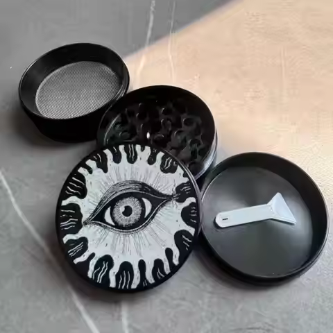 Black Eyes Zinc Alloy Metal Grinder-2in