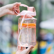 1.5 Liter Water Bottle (1.5L) 1500ml Black Purple Green Pink With Straw